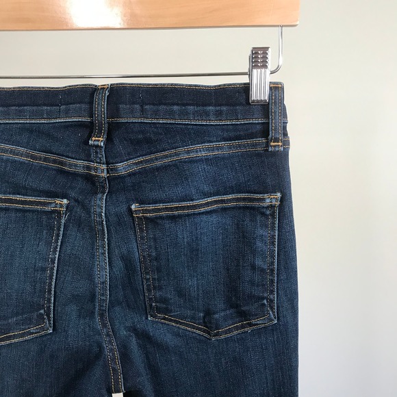 Veronica Beard • Carolyn Cropped Boot-cut Jeans With Snap Hem Dark Vintage - Picture 6 of 9